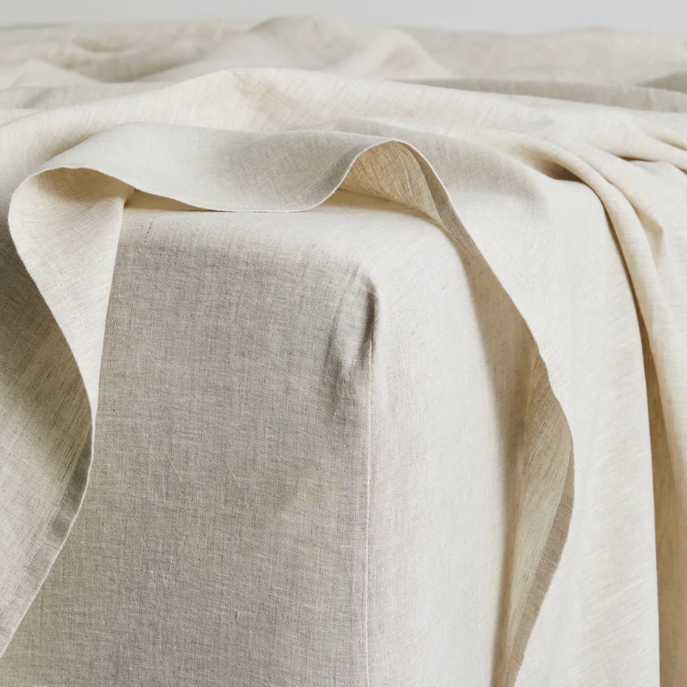 COPY - Bed threads oatmeal fitted sheet